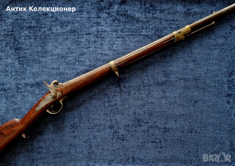 Пушка. Колекционерска карабина 1857г. Жандармерийски капсулен мускет, Оръжие за подарък за мъже, снимка 1