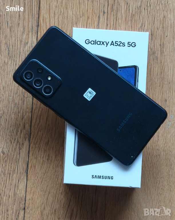 Продавам Samsung A52S 5G черен, снимка 1