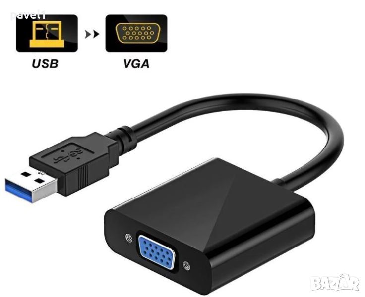 Адаптер, USB към VGA и USB 3.0 КЪМ HDMI, снимка 1