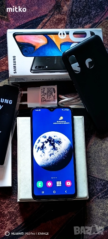 SAMSUNG GALAXY A20E-ПЪЛЕ КОМПЛЕКТ.КЕЙС , снимка 1