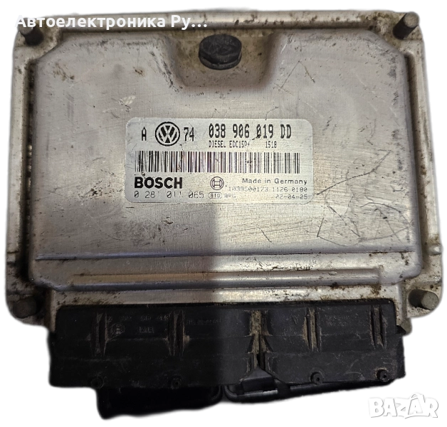 компютър VW VOLKSWAGEN GOLF BORA 1.9 TDI ATD, 038906019DD, 038 906 019 DD, BOSCH ,0 281 011 065,, снимка 1