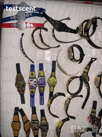 Шампионски колани пояси за WWE екшън фигурки action figure title belts championships вие си избирате, снимка 6 - Фигурки - 48747424