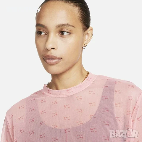 Nike - мрежеста дамска тениска Л