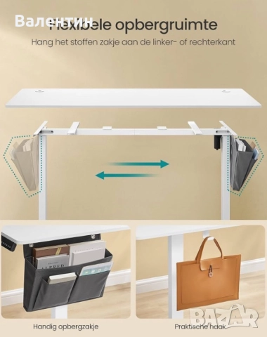 Електрическо бюро с регулируема височина Songmics, снимка 5 - Бюра - 52611774