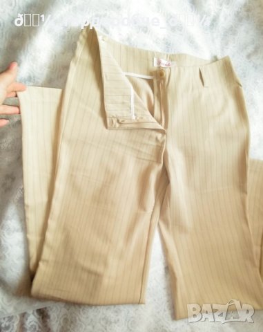 👠Дамски нов официален летен панталон "Tianle" за поводи от прохладна материя в цвят крем, Л,ХЛ👠, снимка 6 - Панталони - 38606731
