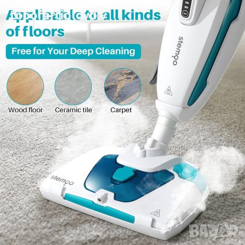 Парочистачка Stemoo Double Steam Mop,Гаранция, снимка 4 - Парочистачки и Водоструйки - 46781389