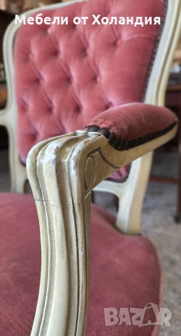 Кресло Луи 15-ти, снимка 7 - Дивани и мека мебел - 53782309