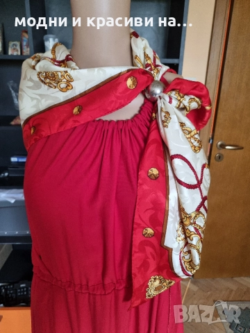 Голям копринен шал, снимка 8 - Шалове - 52184527