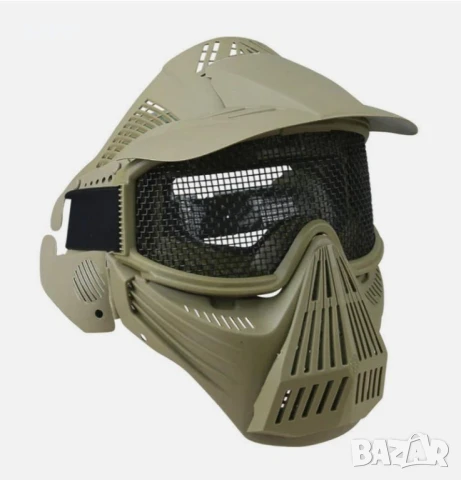 Air Soft Защитна Маска - Tactical Mesh Full Face Mask, снимка 3 - Други спортове - 51173223