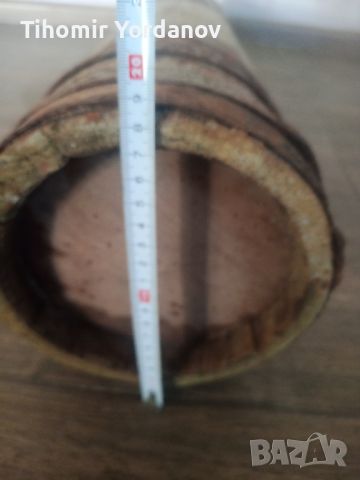 Стара дървена буталка за масло., снимка 3 - Антикварни и старинни предмети - 45680895
