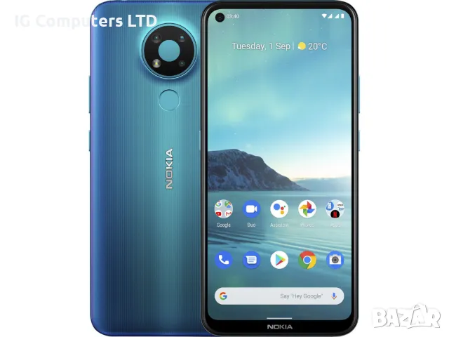 ✅Нов Осемядрен Nokia 3.4 Dual SIM 64Gb- Отлична батерия и чист Android! ✅