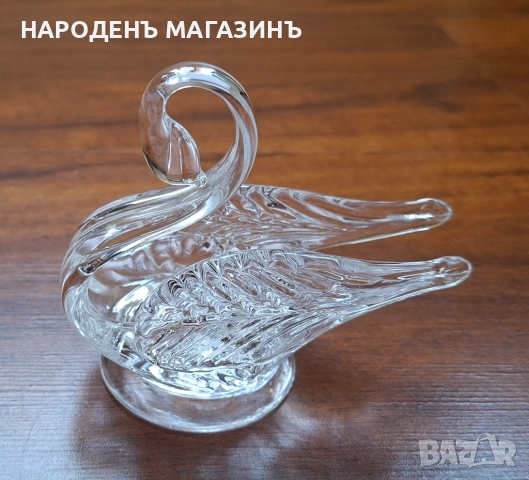 Edinburgh CRYSTAL - Великобритания - Кристален лебед за бижута кристална бижутерка , снимка 10 - Други ценни предмети - 53915950