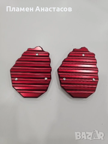 Разширител за странична стойка BMW R1200GS / R1250GS – CNC алуминий (червен, 2 бр.)