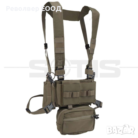 ТАКТИЧЕСКА ЖИЛЕТКА PMC MICRO D CHEST RIG – GREEN, снимка 2 - Екипировка - 45056954