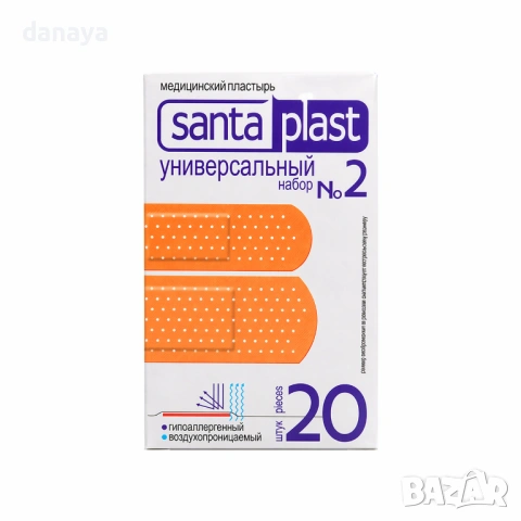6601 Лепенки за рани Santa Plast защита и комфорт -20 бр.
