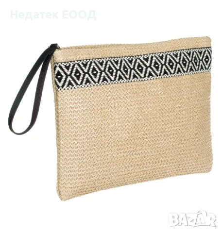 Плажен несесер за таолетни принадлежности, Бежов, 31x21.5 см.