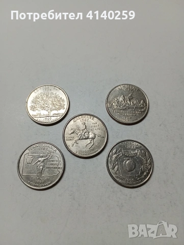САЩ МОНЕТИ ЛОТ 1/4 КУОРТЪР ДОЛАР 1999 Г 