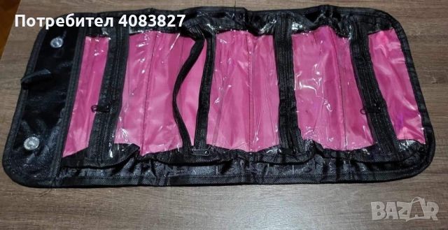 Козметична чанта с 4 отделения сгъваем органайзер за съхранение, снимка 4 - Други - 45545697