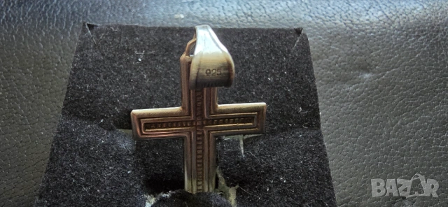 Сребърен ланец със сребърна висулка кръст, снимка 10 - Колиета, медальони, синджири - 52070691