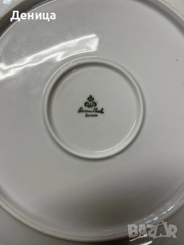 Rosenthal  Изключително елегантно и нежно на живо💜 Дръжки с прекрасен релеф и нежна розова клонка П, снимка 8 - Чинии - 52809160