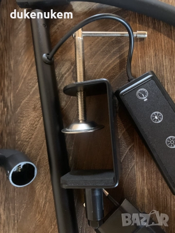 LED Настолна лампа, 40 см 12 W, димируема, скоба за захващане, 5 нива, 5 цвята, снимка 8 - Настолни лампи - 52610955