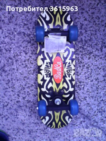 Малък скейтборд, снимка 2 - Скейтборд, ховърборд, уейвборд - 50010383
