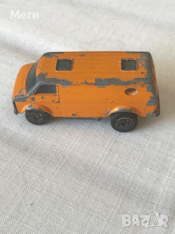 Колекционерска количка 1979 Matchbox Superfast Lesney – Orange Chevy Van, произведена в Англия, снимка 2 - Колекции - 46521402