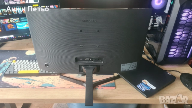 Монитор SAMSUNG C24F396FH 24" Curved TFT 16:9 1920x1080, снимка 2 - Монитори - 53131526