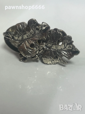 Сребърна брошка 800 проба , снимка 7 - Колиета, медальони, синджири - 52322330