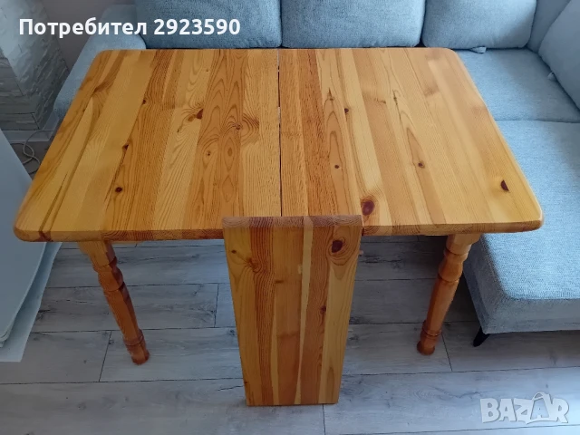 Дървена разтегателна трапезна маса, снимка 6 - Маси - 50800818