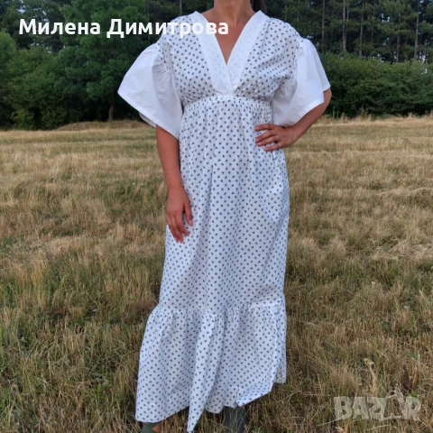 Макси рокля с волани , снимка 4 - Рокли - 50067339