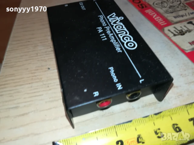 VIVANCO PA111 PHONO PREAMPLIFIER 2907250911, снимка 11 - Ресийвъри, усилватели, смесителни пултове - 51175139