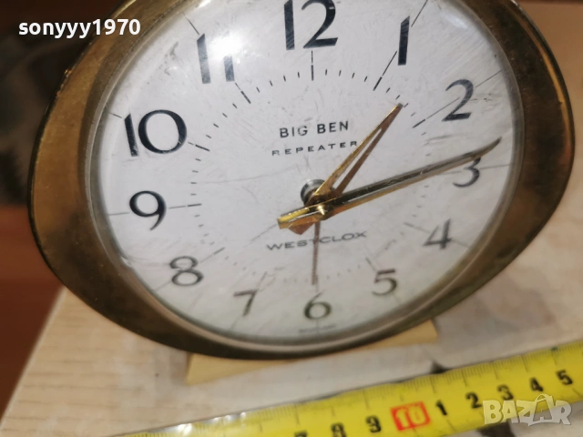 BIG BEN REPEATER WESTCLOX SCOTLAND 2203260950LCHERY1, снимка 13 - Антикварни и старинни предмети - 53931979