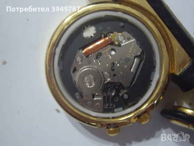 Стар позлатен кварцов часовник., снимка 5 - Джобни - 49935538