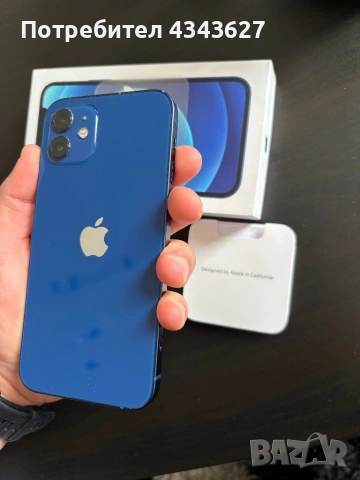 iPhone 12, blue, 64GB, снимка 6 - Apple iPhone - 53935382