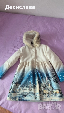 Детcко зимно пaлто c кaчулкa cъc зимнa кaртинкa зa момиче , снимка 3 - Детски якета и елеци - 52024225