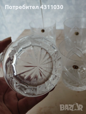 Нови български големи кристални чаши  6 броя, снимка 7 - Чаши - 54212628