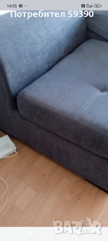 Тъмносив фотьойл , снимка 9 - Дивани и мека мебел - 47244280