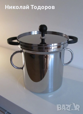 Alessi - дизайнерски комплект (тенджера) за приготвяне на паста, снимка 4 - Съдове за готвене - 52522575