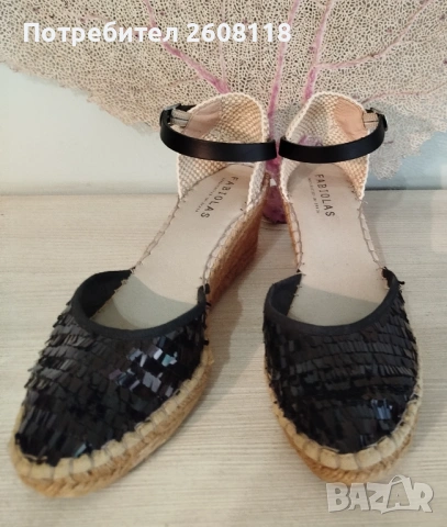 Сандали FABIOLAS – на платформа, еспадрил, №40