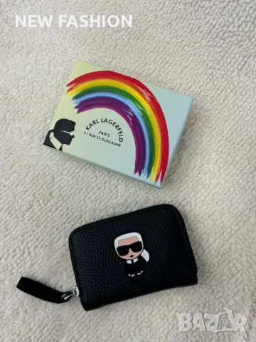 Дамски Кожени Протмонета ✨Karl LAGERFELD , снимка 4 - Портфейли, портмонета - 50224080
