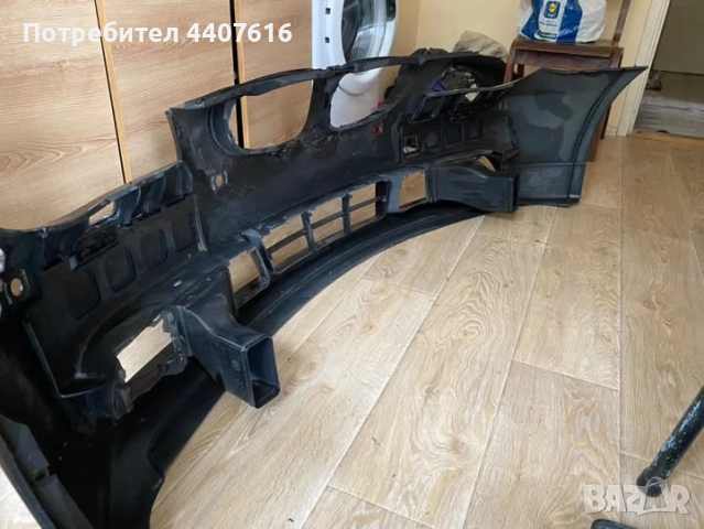Предна броня за бмв е60 (черна), снимка 6 - Части - 52592039