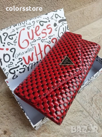 Червен портфейл Guess -SG232, снимка 3 - Портфейли, портмонета - 37642242