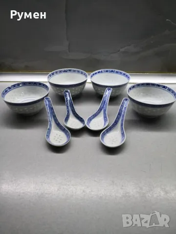 Фин китайски оризов порцелан , снимка 13 - Сервизи - 50127049