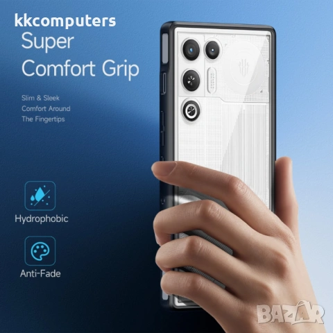 DUX DUCIS Aimo Прозрачен Калъф за ZTE nubia RedMagic 11 Air 5G - PC+TPU, 0.8mm защита, 1.2m SGS, REA, снимка 4 - Калъфи, кейсове - 53945050