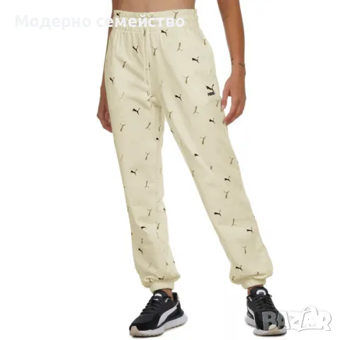 Дамско спортно долнище PUMA Classics Graphic All Over Printed Pants Black - L, снимка 3 - Спортни екипи - 46908448