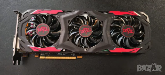 Продавам Видео Карта Red Devil Trio RX 480 8Gb 256bit Перфектна, снимка 1 - Видеокарти - 47756329