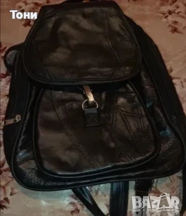 Нова Кожена Дамска Модерна Раница