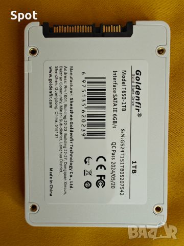 SSD 2.5" 1TB SATA III, снимка 2 - Твърди дискове - 46470509