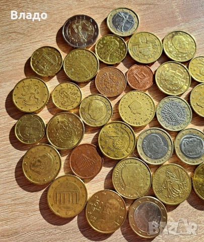 Евро монети , 50 цента, 1 и 2 евро , снимка 2 - Нумизматика и бонистика - 53663337